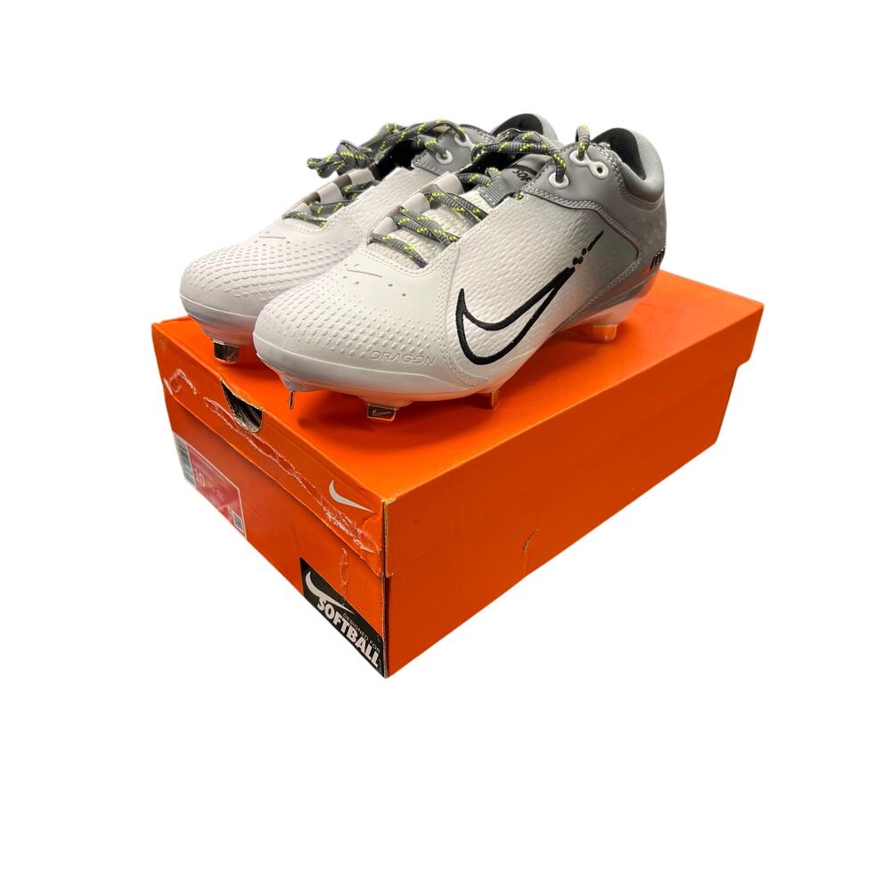 Nike Women's Hyperdiamond 4 Elite Softball Cleats Black & White Size 10